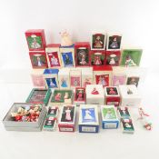 Hallmark Ornaments- Loose & in Boxes, some Barbie