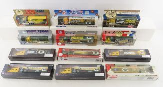 12 Green Bay Packers Diecast Semi Truck & trailers