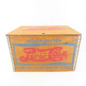 Vintage Pepsi Cola Nickel Drink, Big Bottle Crate
