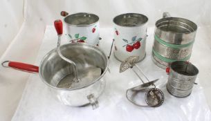 Vtg Flour Sifters, Foley Feed Mill, Androck Beater