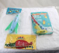 3 1950's Tastee-freeze Premium Toys New in Pkgs.