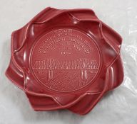 1960 Hiawatha Bridge Eisenhower Red Wing Ashtray