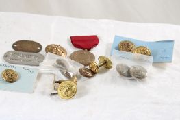 Military WW2 Dog Tag, Brass Property Tag, Medal &