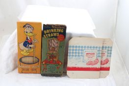 Donald Duck & Mother Goose Straws, Food Cartons