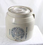 Stoneware Advertising Olive & Pickle Crock