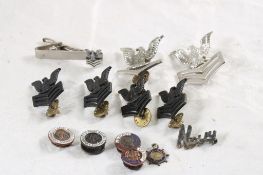 13 U S Military Navy Pins & Tie Clasp