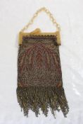 1920's Mesh & Micro Bead Flapper Purse