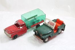 Hubley Fish Truck, Military Police Friction Jeep