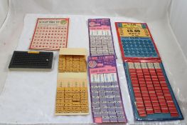 5 Vintage Betting Tip Boards Pull Tabs Unused