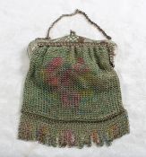 1920's Lined Mesh Flapper Purse