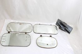 5 Rat Rod Auto Dash & Visor Rearview Mirrors