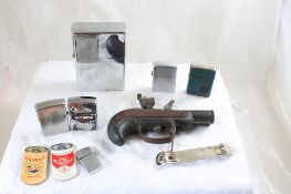 Zippo & Other Lighters, Beer Opener, Adv Pins