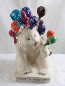 Polar Bear Chalk Lollipop Watta Pop Store Display