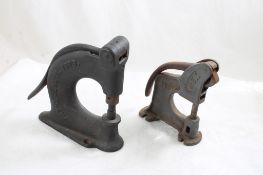 2 Pat. 1878 Rivet Presses Tubular Rivet Company