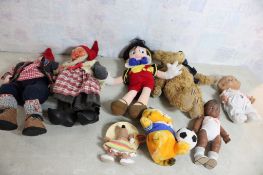 Vintage Gnomes, Dolls, Pinocchio, Mohair Teddy