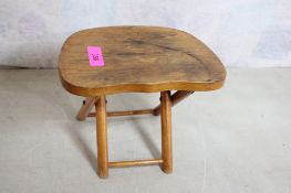 NEVCO FOLD'N CARRY Wood Stool Yugoslavia