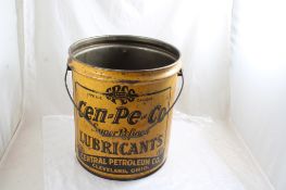 1947 Cen-Pe-Co 5 Gallon Lubricant Advertising Can