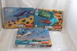 1985 G I Joe Hasbro Battle Puzzles #1, 2, & 4