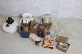 Lot Oil Lamp Parts, Heater Wicks