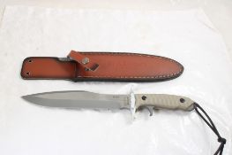 Rambo Last Blood Fixed Blade Knife Leather Sheath