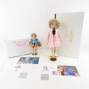 2 Shirley Temple Porcelain Danbury Mint Dolls