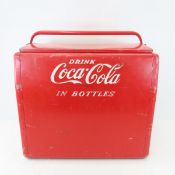 Vintage 1950s Coca Cola Ice Chest Cooler w/Tray
