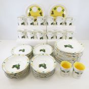 52 Piece Ceramic John Deere Dinnerware, Olson