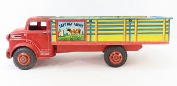Vintage Marx Lazy Day Farms Tin Litho Truck