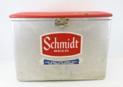 Vintage Aluminum Schmidt Beer Cooler