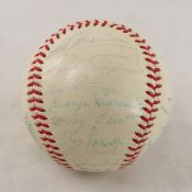 1962 MN Twins team signed baseball