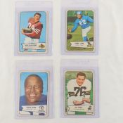 4 1954 Bowman Football Cards Hall Of Famers