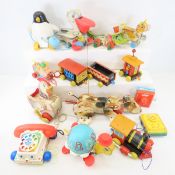 Vintage Fisher Price Pull Toys, Pelican & more