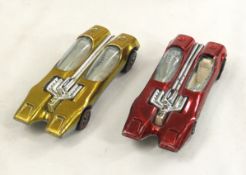 2 Hot Wheels Redline Splittin Image, Gold & Red