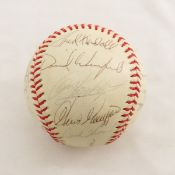 1974 San Diego Padres team signed baseball