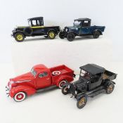 4 Danbury Mint Die Cast Trucks, Roadster & more