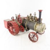 Antique Steam Engine Tractor with Moving Parts