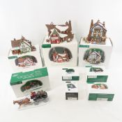 5 Dept 56 New England Village Buildings & 5 Access