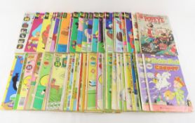 55 old misc comic books from 1968-1981, 1989-1990