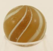 Butterscotch Lutz Marble With White Bands 3/4