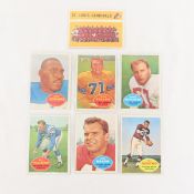 7 1960 Topps Football Cards, Sharp