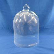 Glass Cloche Dome With Knob Handle 15