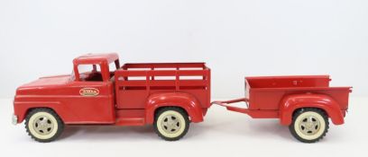 Vintage Tonka Stake Truck & Trailer
