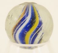 Transparent Blue Solid Core Marble 7/8