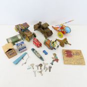 J. Chein & other vintage tin trucks & windups