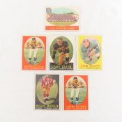 6 1958 Topps Football Cards, Sharp