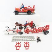 Cast Iron Fire Trucks, Horses, Ladders & more