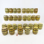 28 J. Chein Happy Days tin barrel banks - 2 keys