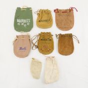 7 Vintage Marble Bags