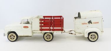 Vintage Tonka Stake Truck & Horse Trailer
