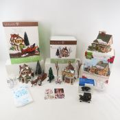 3 Dept 56 New England Village Buildings & 1 Access